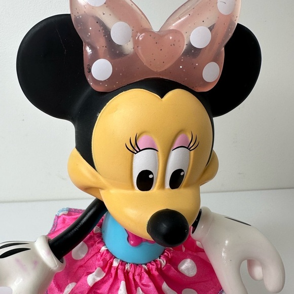 Disney, Minnie Mouse, Singing Glitz & Glam Posable Talking, Color Bow Lights Up - Picture 16 of 16